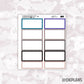 3 HOUR Extra Wide Label // EC 7x9 Daily Duo