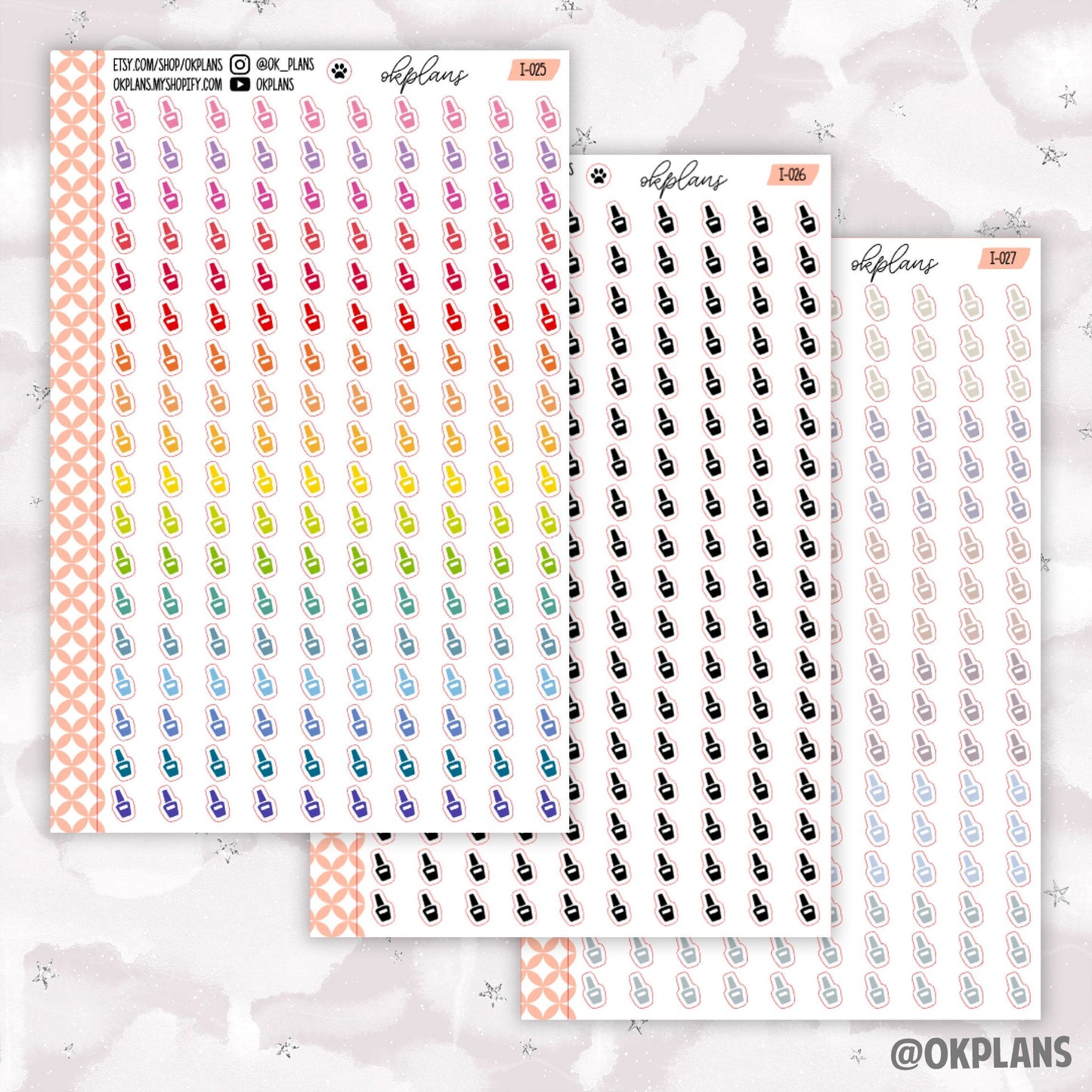 Nail Polish // Multicolor Icons