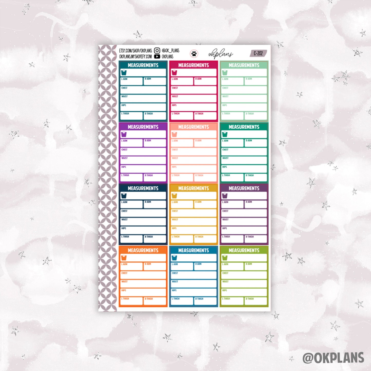 Measurement Tracker //  Multicolor Functional