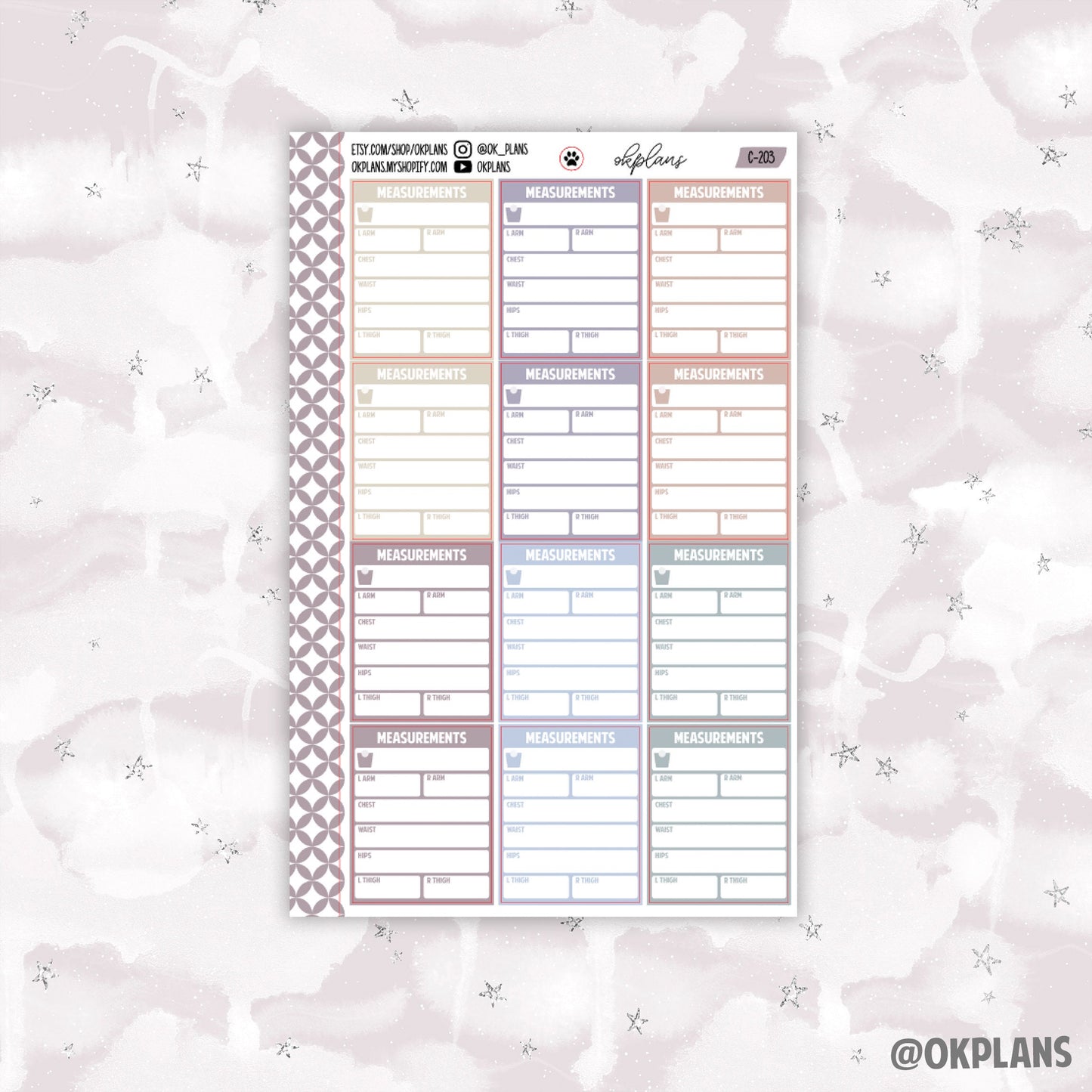 Measurement Tracker //  Multicolor Functional