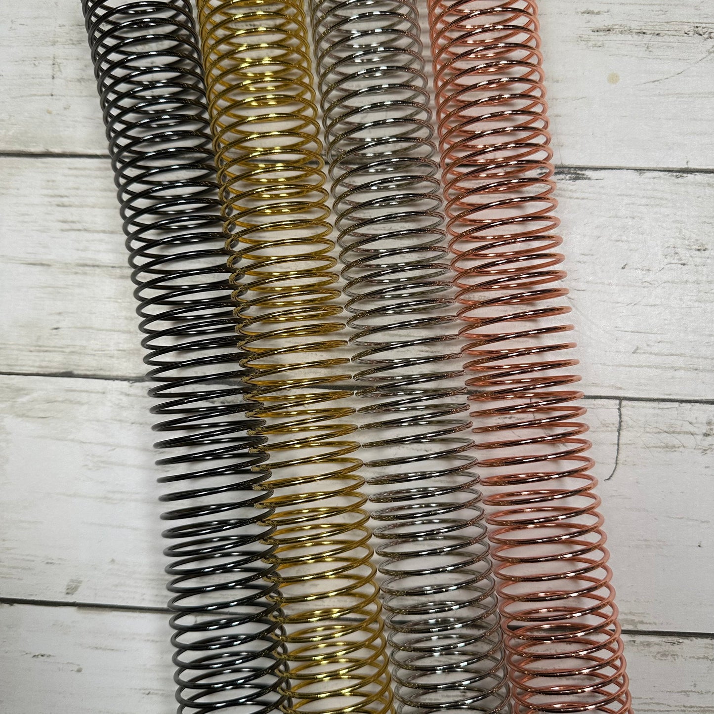 1.25 inch METAL COILS — choose colors (Black, Silver, Rose Gold, Gold)