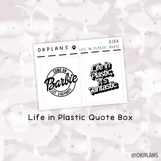 Life in Plastic // 0184 // Full Box Overlay