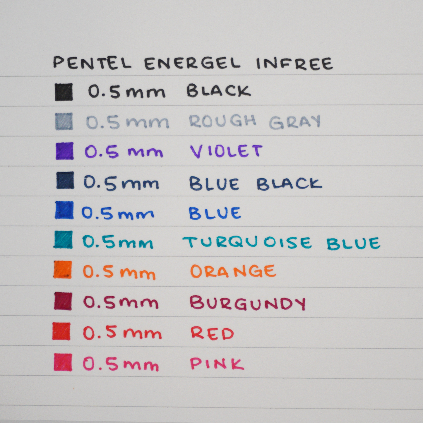 Pentel Energel InFree Pens // Pick A Color