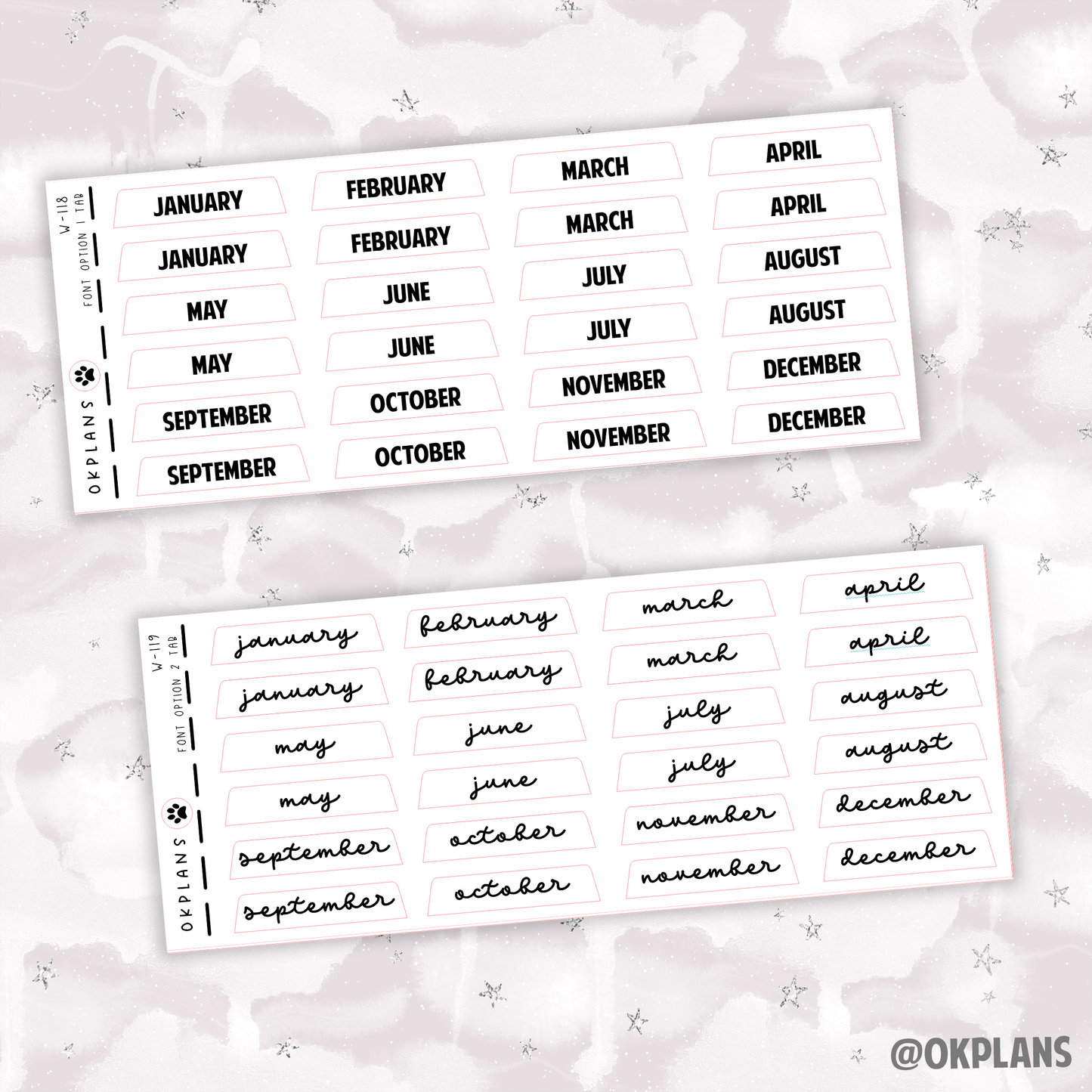 Tabs // For OKPLANS Planner ONLY