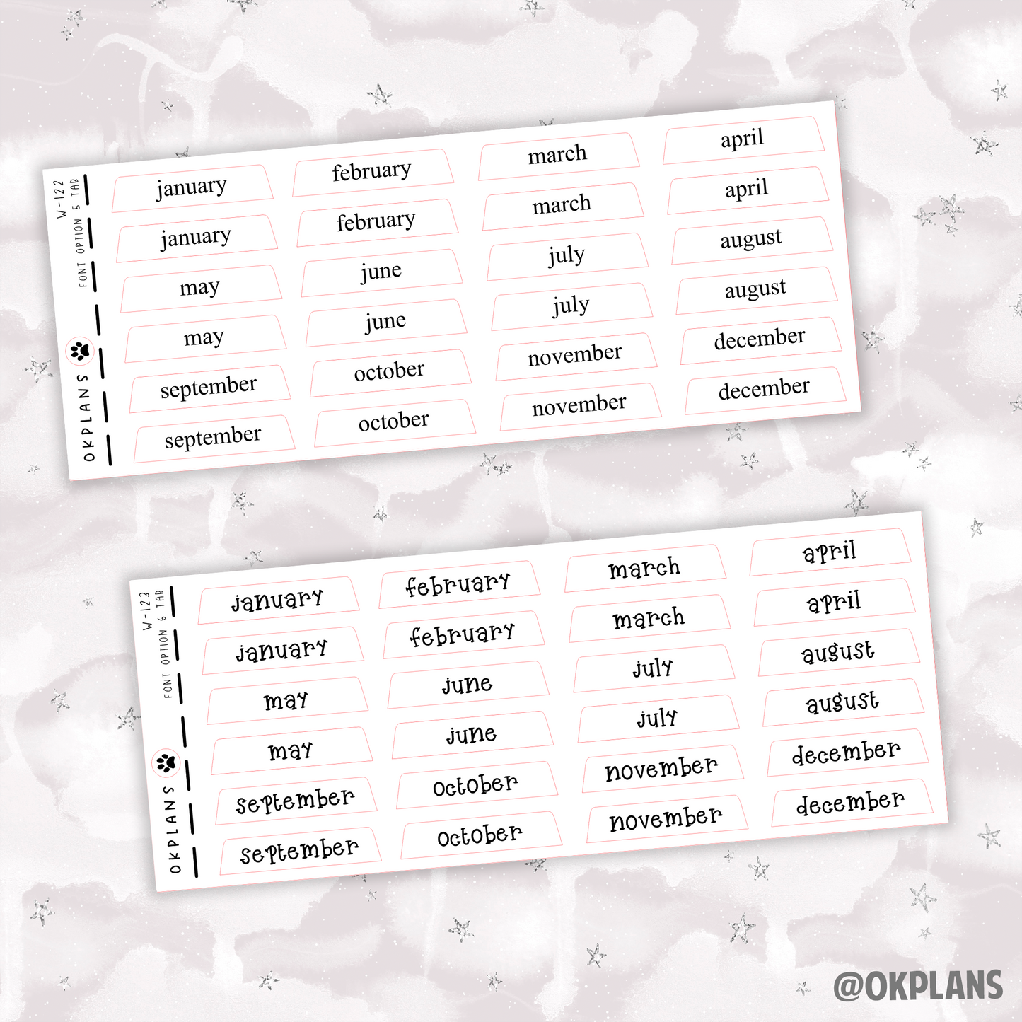 Tabs // For OKPLANS Planner ONLY