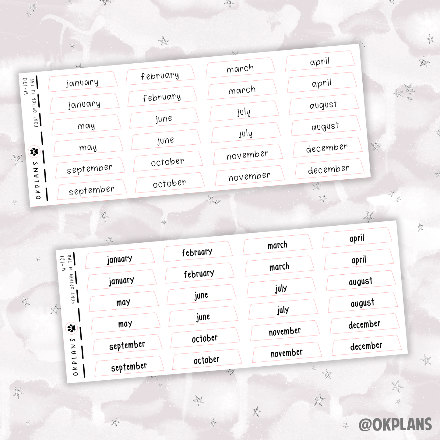 Tabs // For OKPLANS Planner ONLY
