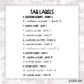 Tabs // For OKPLANS Planner ONLY