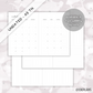 Quarterly Undated Vertical Planner // A5 Traveler's Notebook