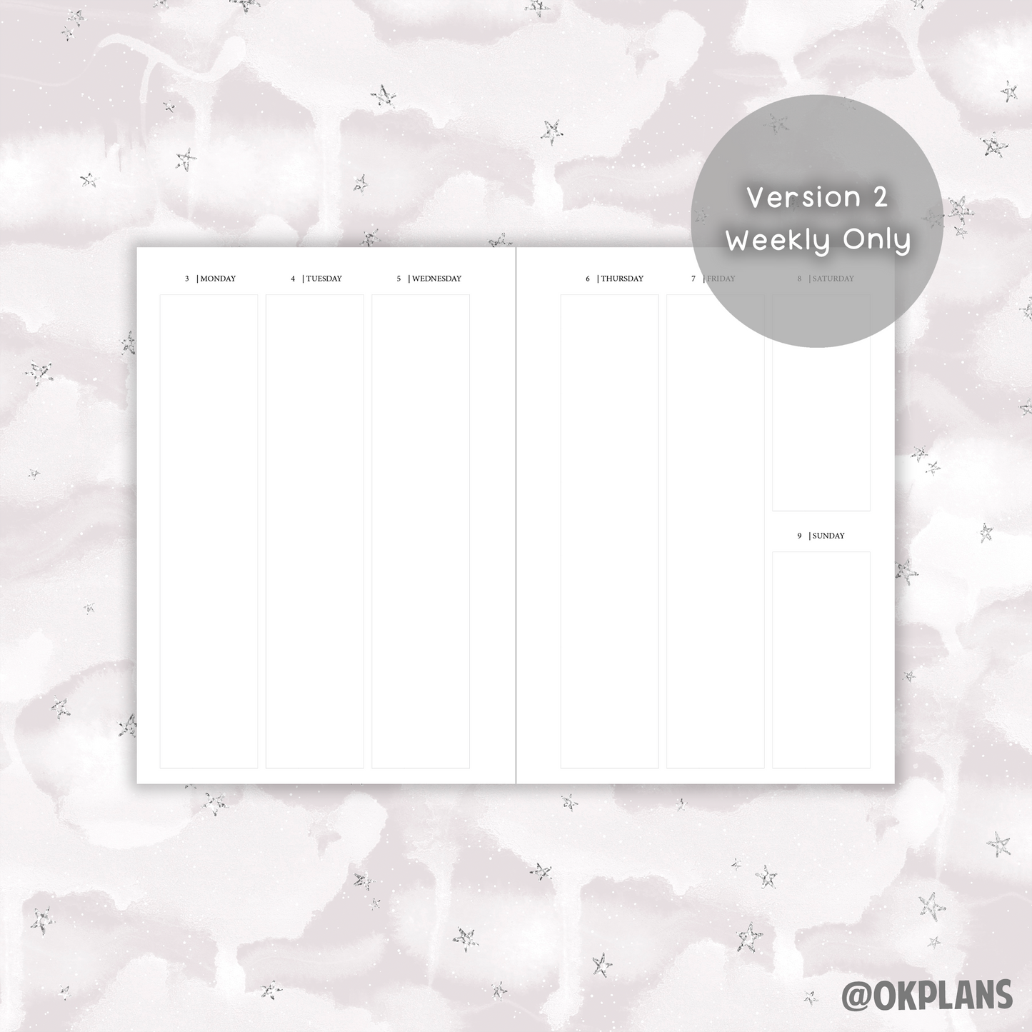 Quarterly Undated Vertical Planner // A5 Traveler's Notebook